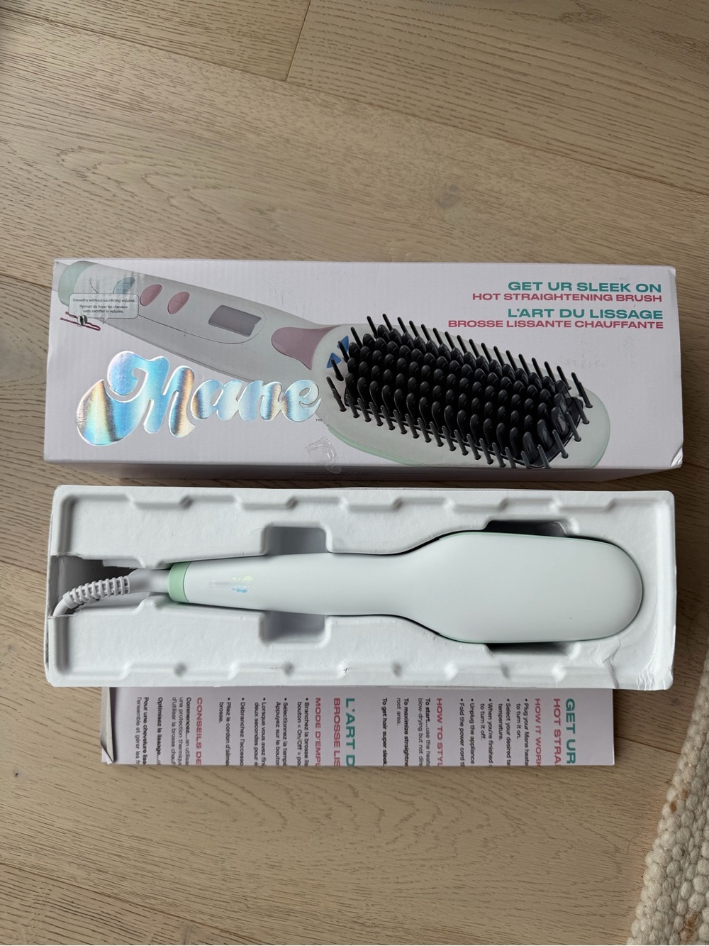 Mane Get Ur Sleek On Hot Straightening Brush